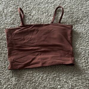 Women's Brown Crop Top